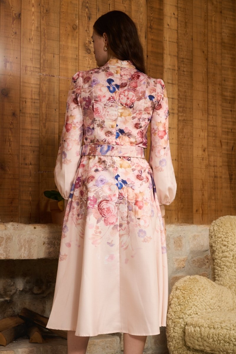 GR | Midi Hemdkleid Mit Blumendruck