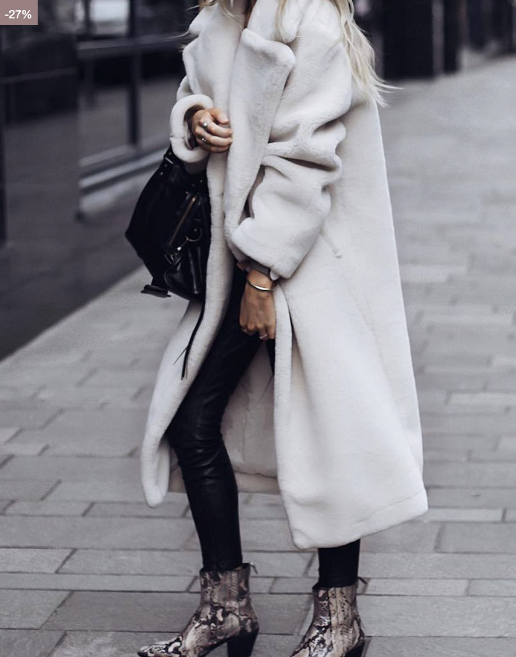 GR - Women's Urban Chic Teddy Coat