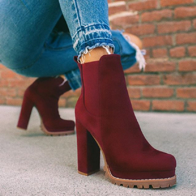 GR | Ankle boots - platform heeled boots with a modern design