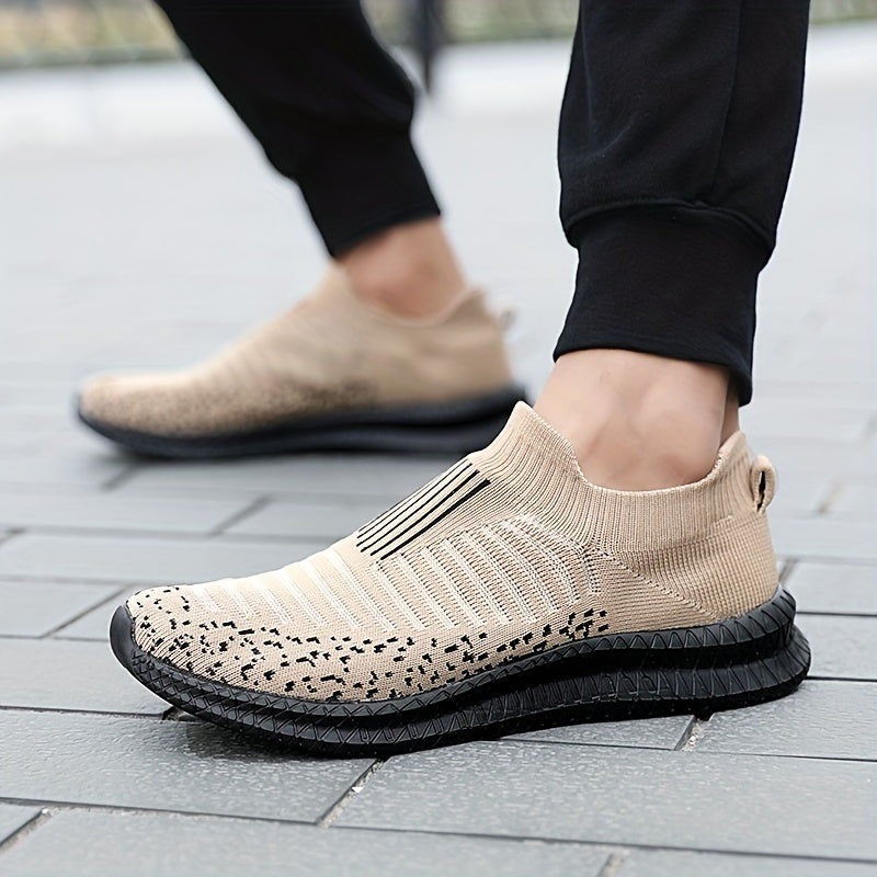 GR | Breathable slip-on sneakers with knit upper