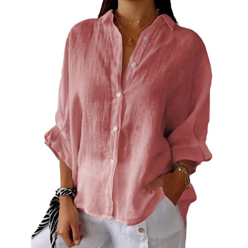 GR | Fashionable top made of cotton and linen