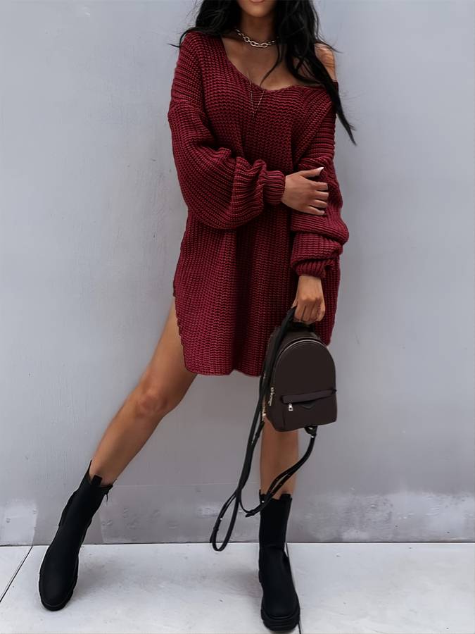 GR  - Übergroßes Strickkleid