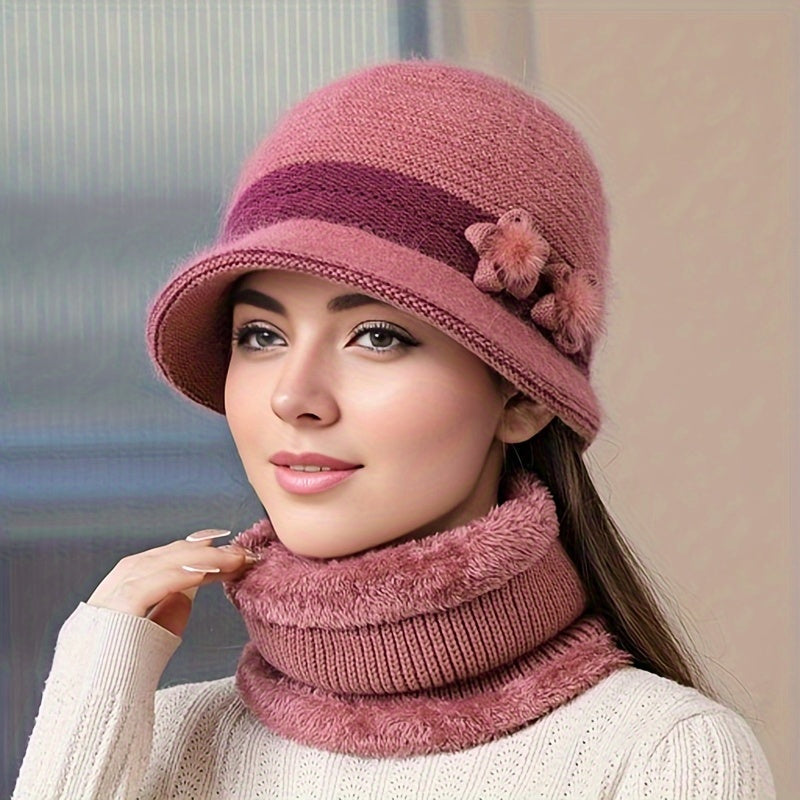 GR | Schickes Winter Stilvolles Gestricktes Set für Frauen