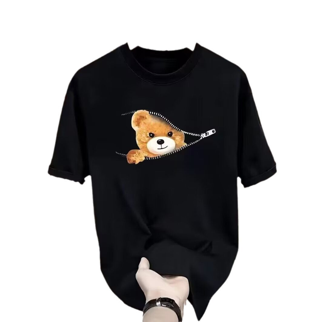 GR | Cartoon Bär T-shirt Für Frühling/sommer