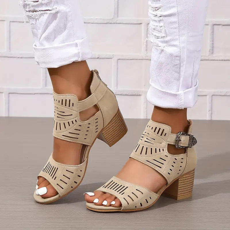 GR | Women's Sandals with Chunky Heels