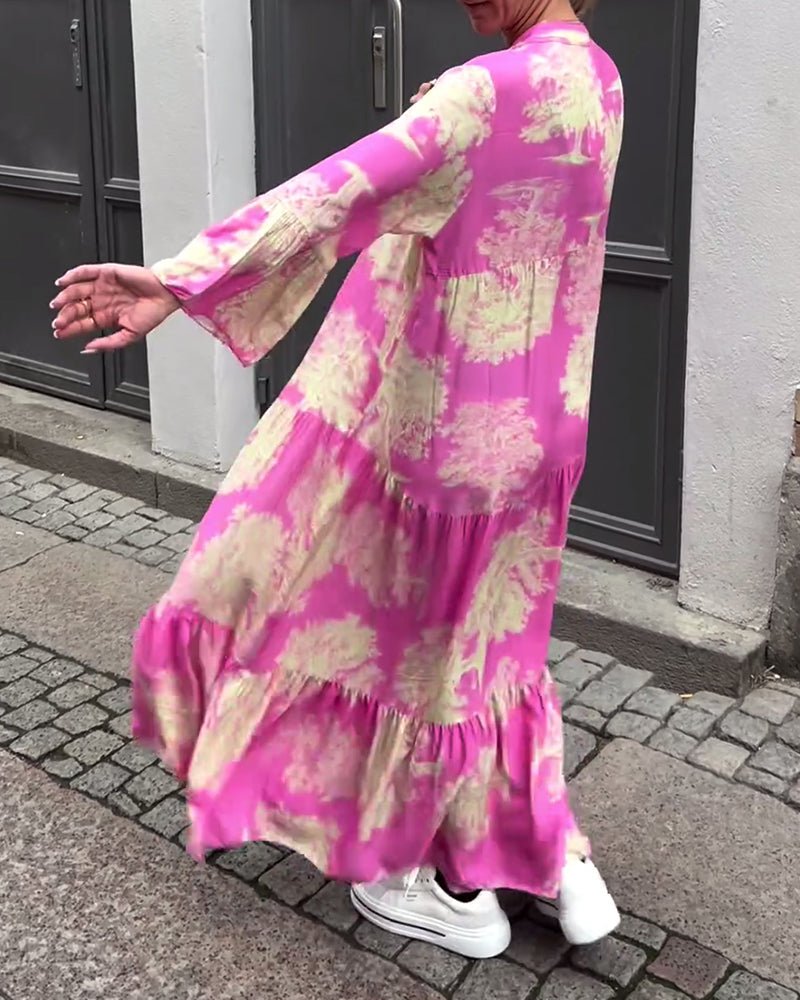 GR | Lange Elegante Fließkleid