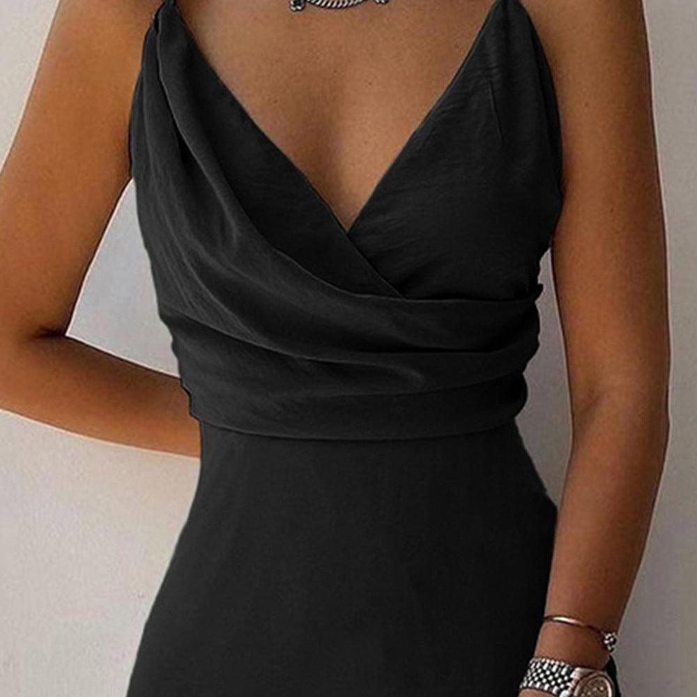 GR | V-Ausschnitt Midikleid Mit Druck Und Schlitz