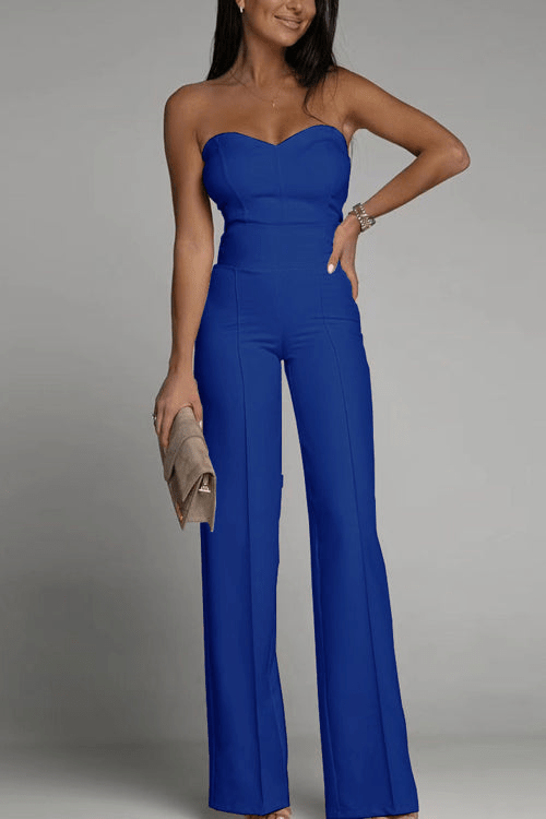 GR | Elegant Strapless Jumpsuit for Women Set