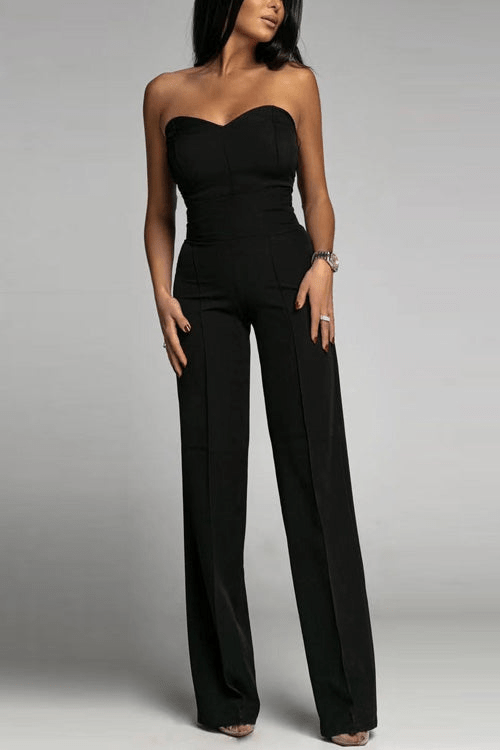 GR | Elegant Strapless Jumpsuit for Women Set