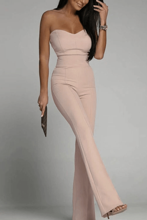 GR | Elegant Strapless Jumpsuit for Women Set