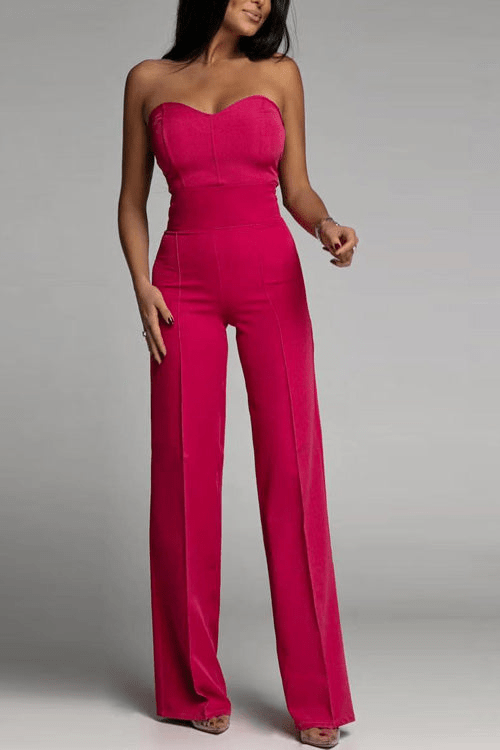 GR | Elegant Strapless Jumpsuit for Women Set