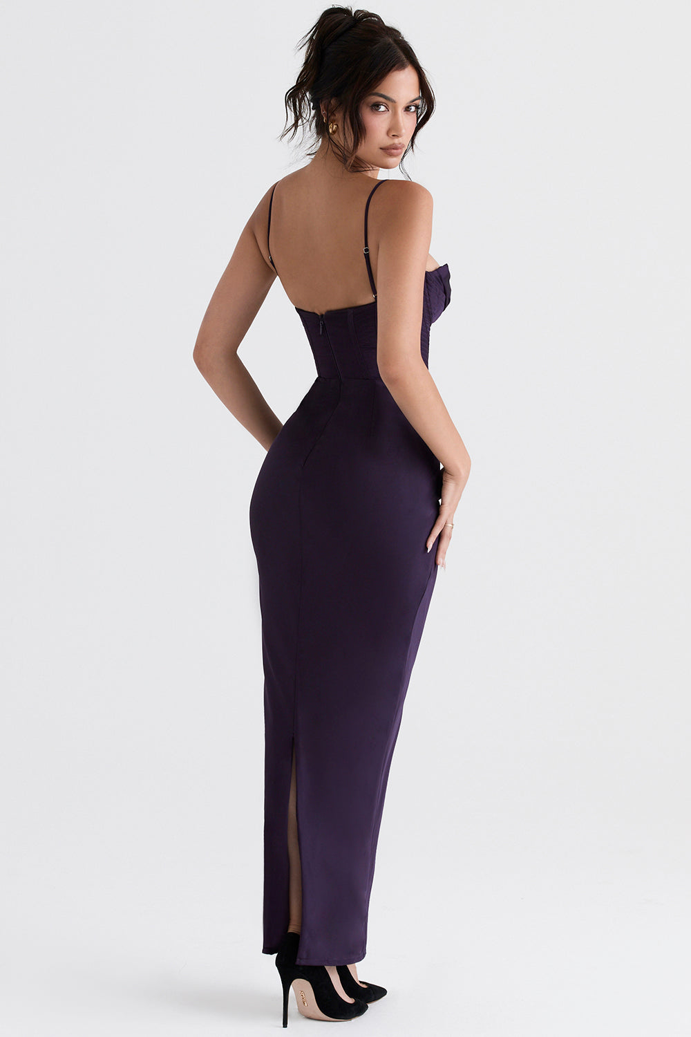GR | Maxi dress with off-the-shoulder design