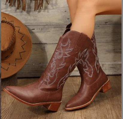 GR Women's Western Boots | New Fashionable Cowboy Boots in Vintage Style