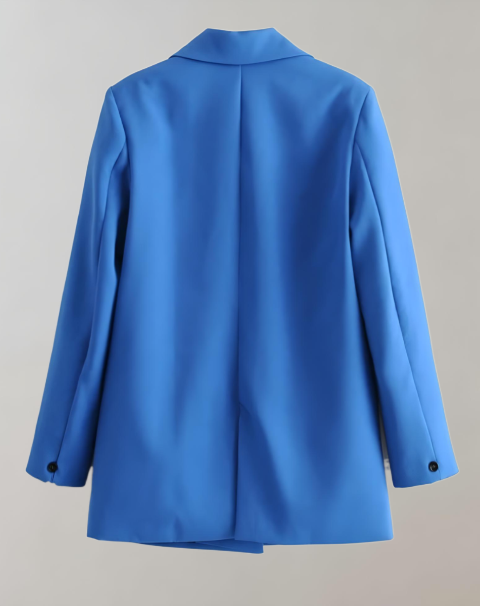 GR | Comfortable solid color formal plus size collar blazer