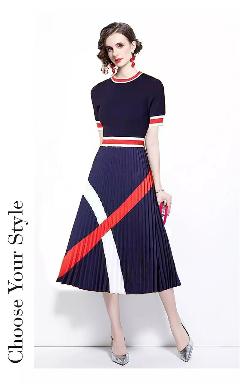 GR | Stylish knitted casual business dresses