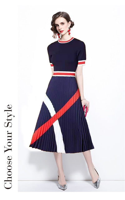 GR | Stylish knitted casual business dresses