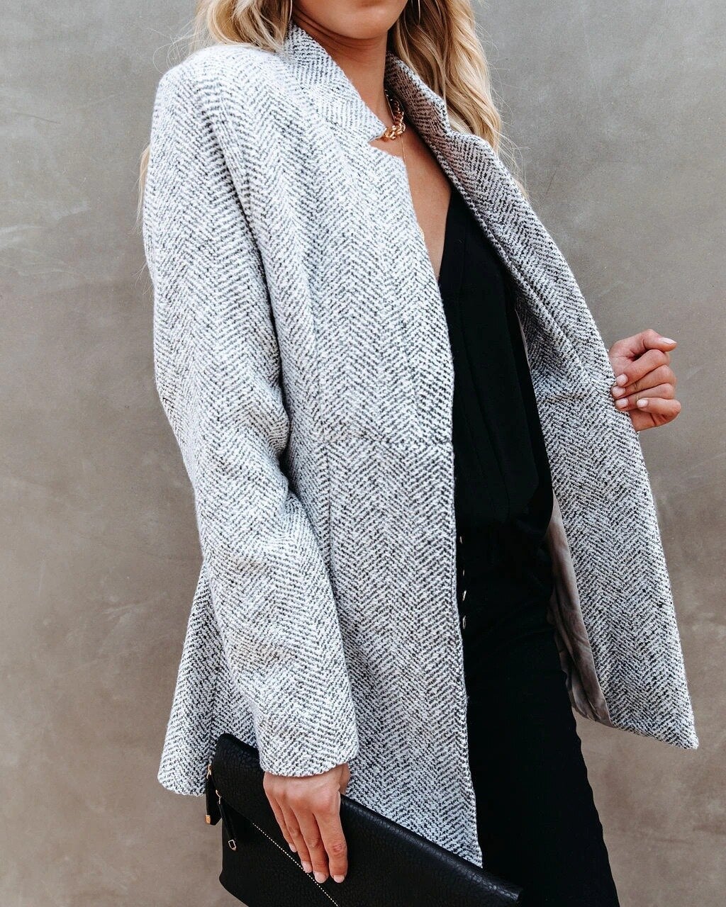 GR Strick-Cardigan mit Schalkragen