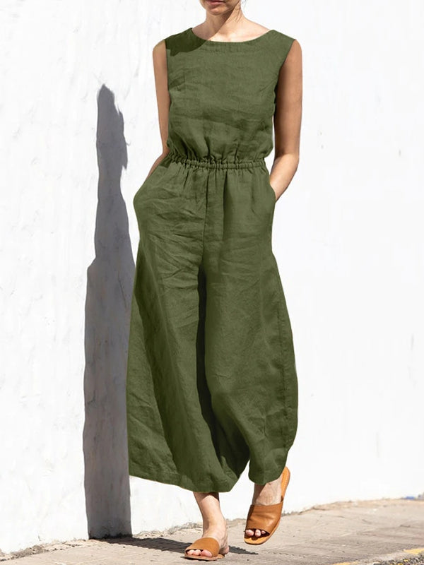 GR | Women's Army Green Summer Office Work Overalls