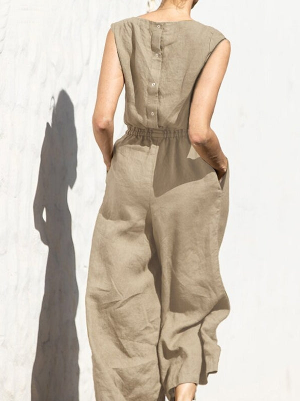 GR | Women's Army Green Summer Office Work Overalls