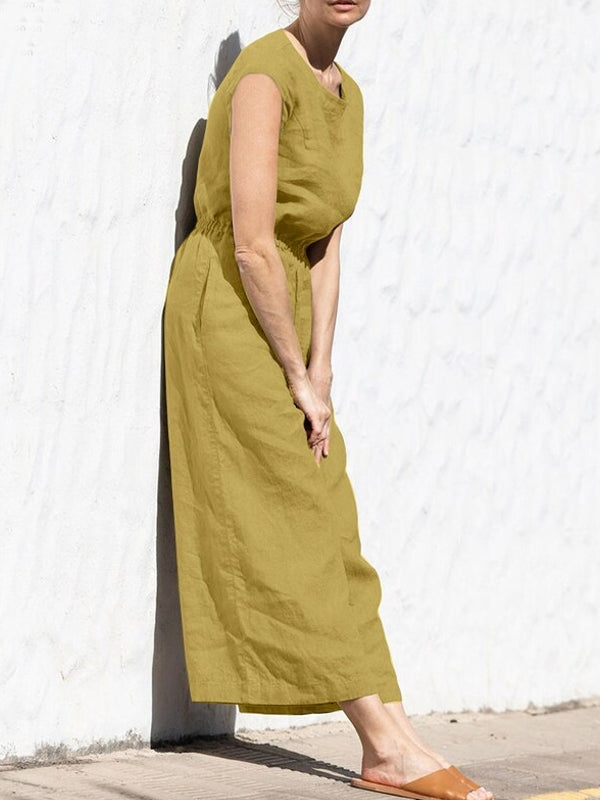 GR | Women's Army Green Summer Office Work Overalls