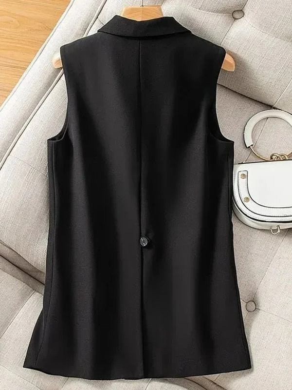 GR | Damen Weste Jacke Ärmellose Blazer