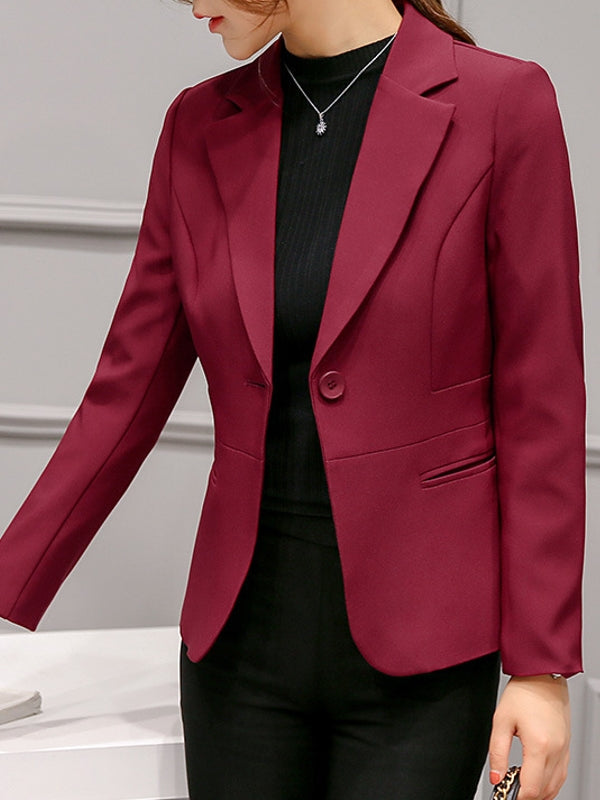 GR | Black blazer for women, office jacket, suit jacket with pockets