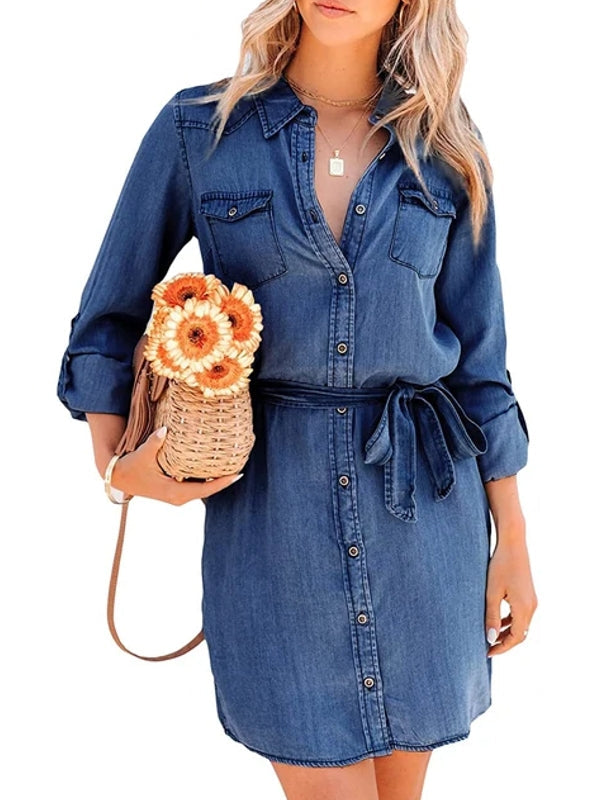 GR | Fashion Women's Relaxed Denim Dress