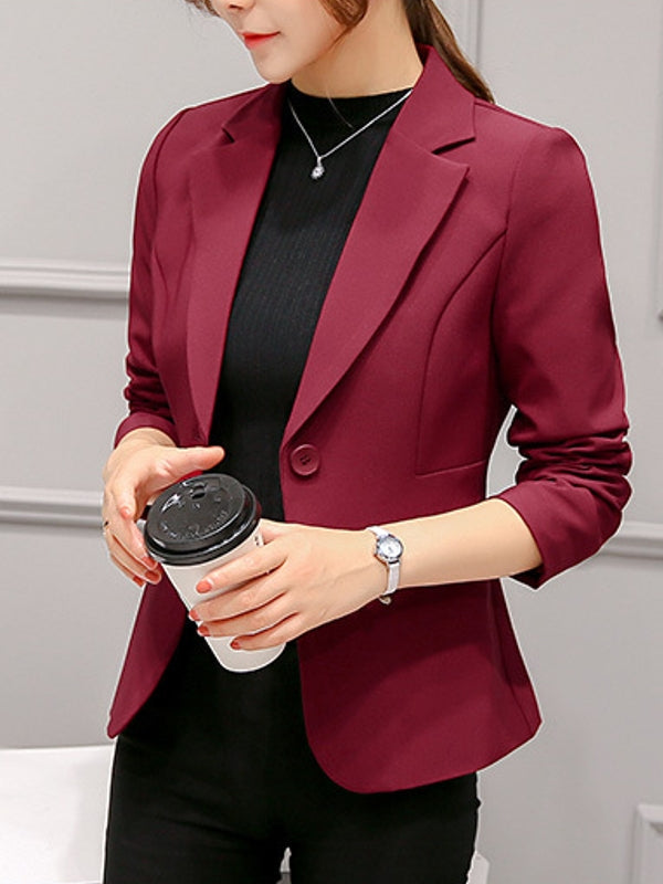 GR | Black blazer for women, office jacket, suit jacket with pockets