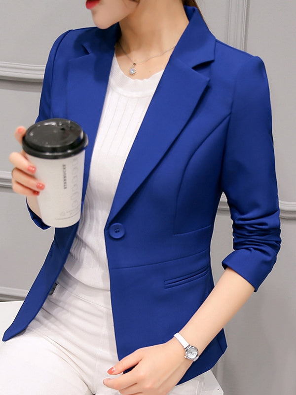 GR | Black blazer for women, office jacket, suit jacket with pockets