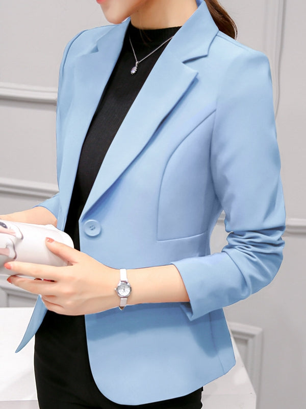GR | Black blazer for women, office jacket, suit jacket with pockets