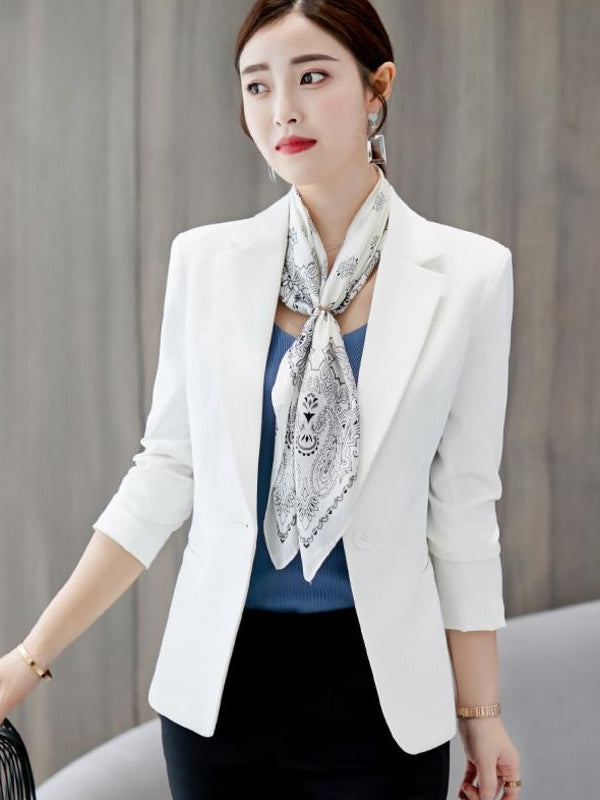 GR | Black blazer for women, office jacket, suit jacket with pockets