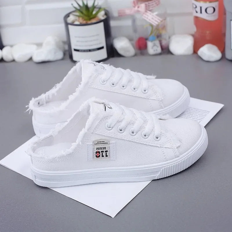 GR | Women's Fabric Shoes Flat Sole Boots