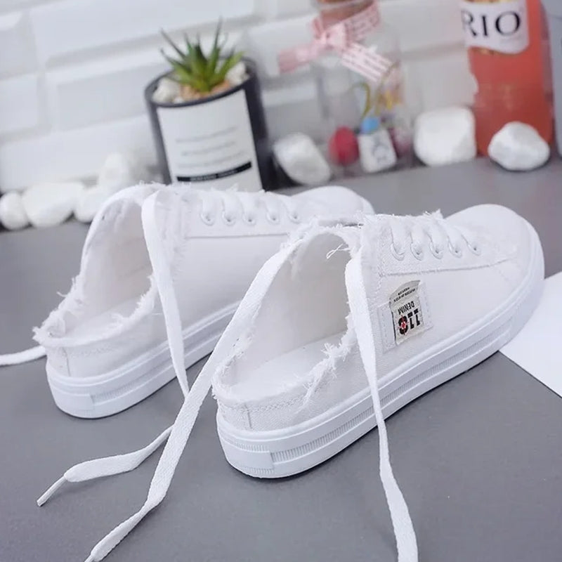 GR | Women's Fabric Shoes Flat Sole Boots
