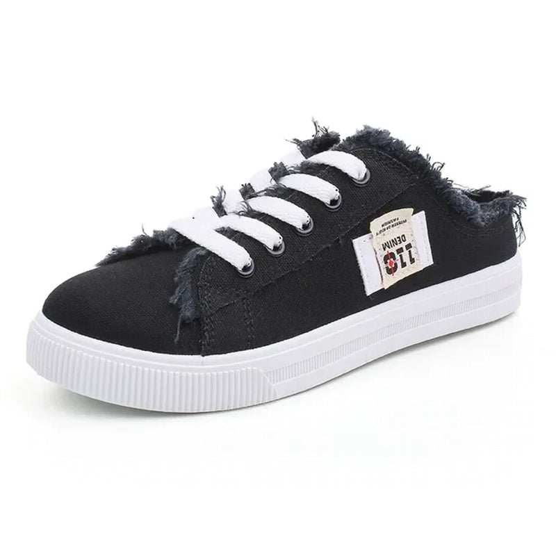 GR | Women's Fabric Shoes Flat Sole Boots