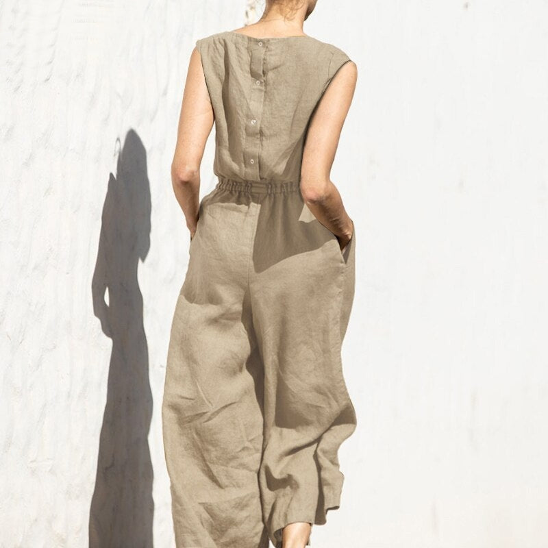GR | Women's Army Green Summer Office Work Overalls