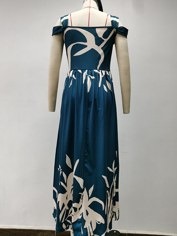 GR | Elegant Off-Shoulder Office Long Dress for Women
