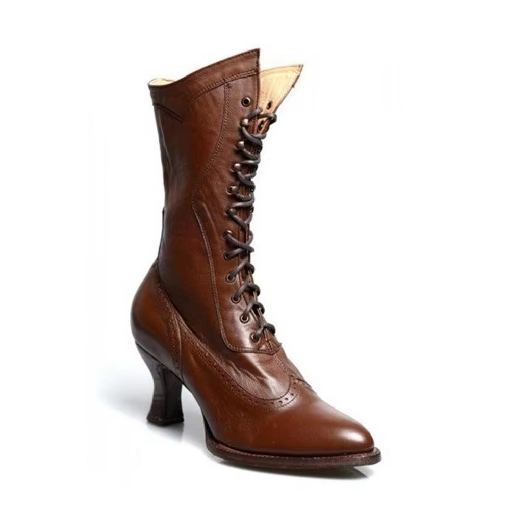 GR | Retro Knight Boots for Women Cosplay High Heels