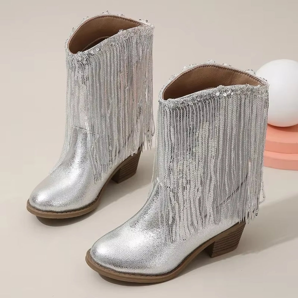 GR | Tupsut Pink Elegant Britannia Princess Kids Boots