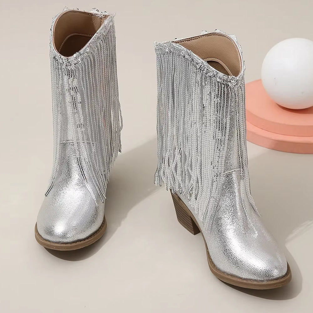 GR | Tupsut Pink Elegant Britannia Princess Kids Boots