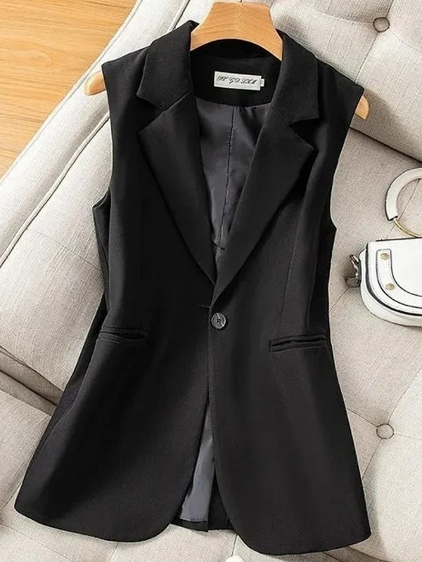 GR | Damen Weste Jacke Ärmellose Blazer