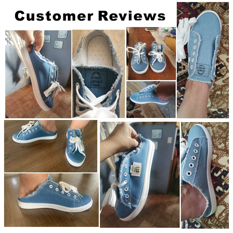 GR | Women's Fabric Shoes Flat Sole Boots