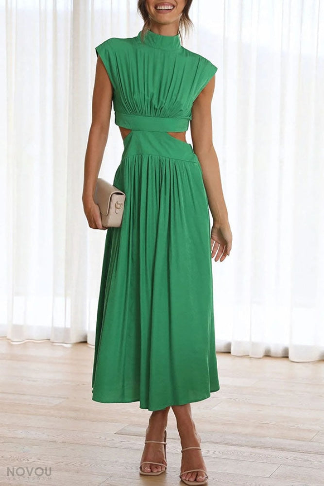 Midikleid mit Ausschnitt