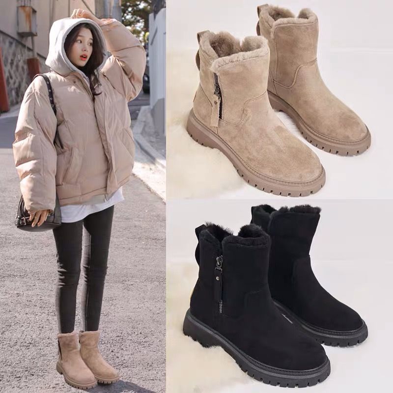 GR | Modern ankle boots with soft fleece lining