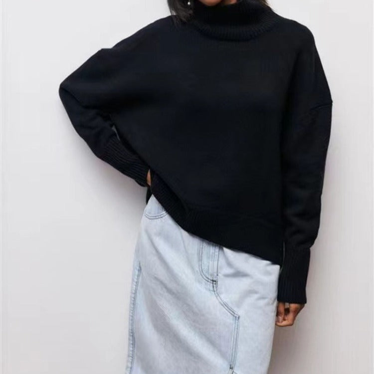 GR | Rollkragen Strickpullover