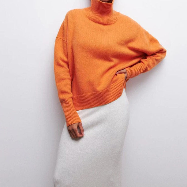 GR | Rollkragen Strickpullover