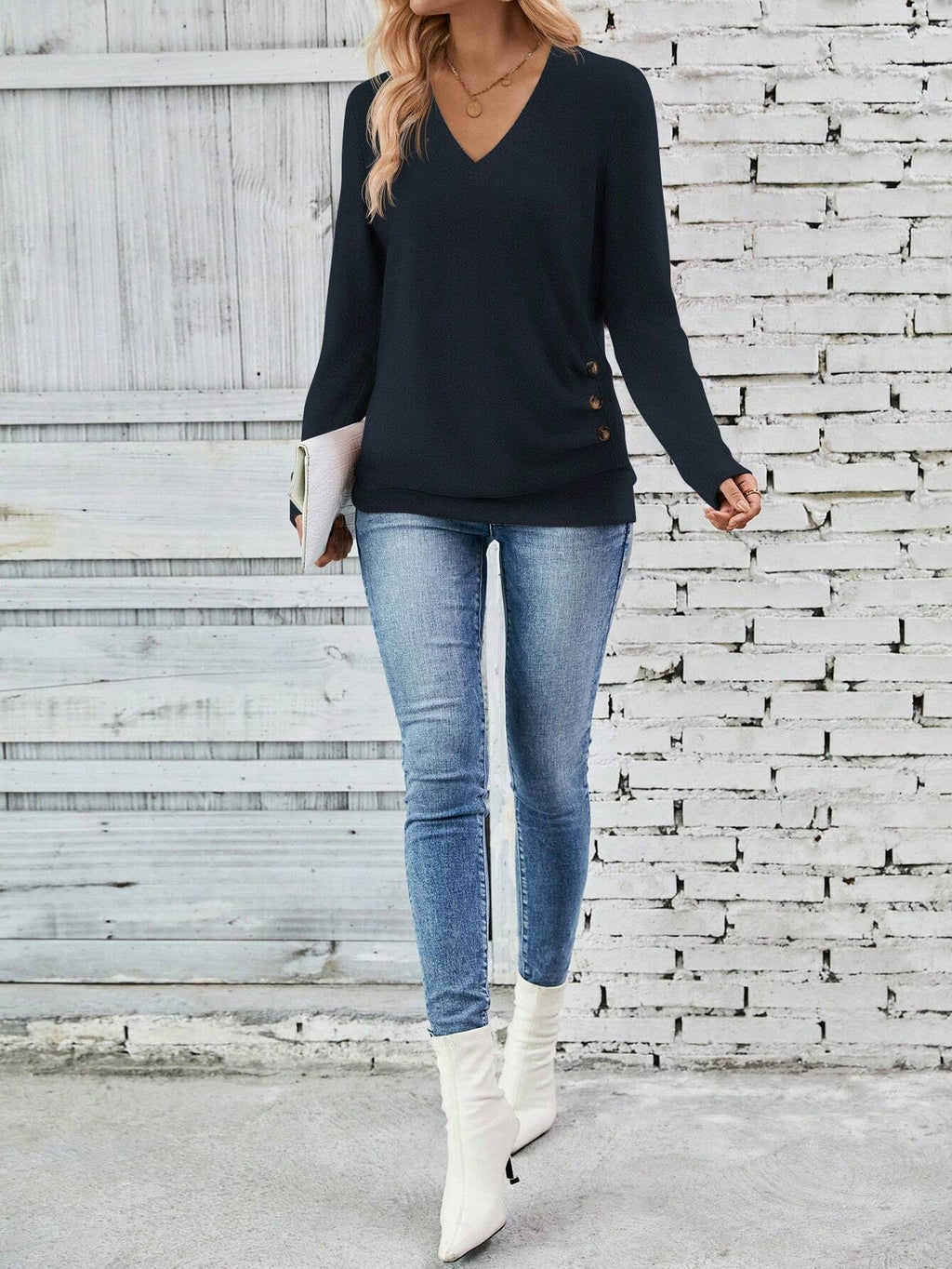 GR | V-Ausschnitt Pullover