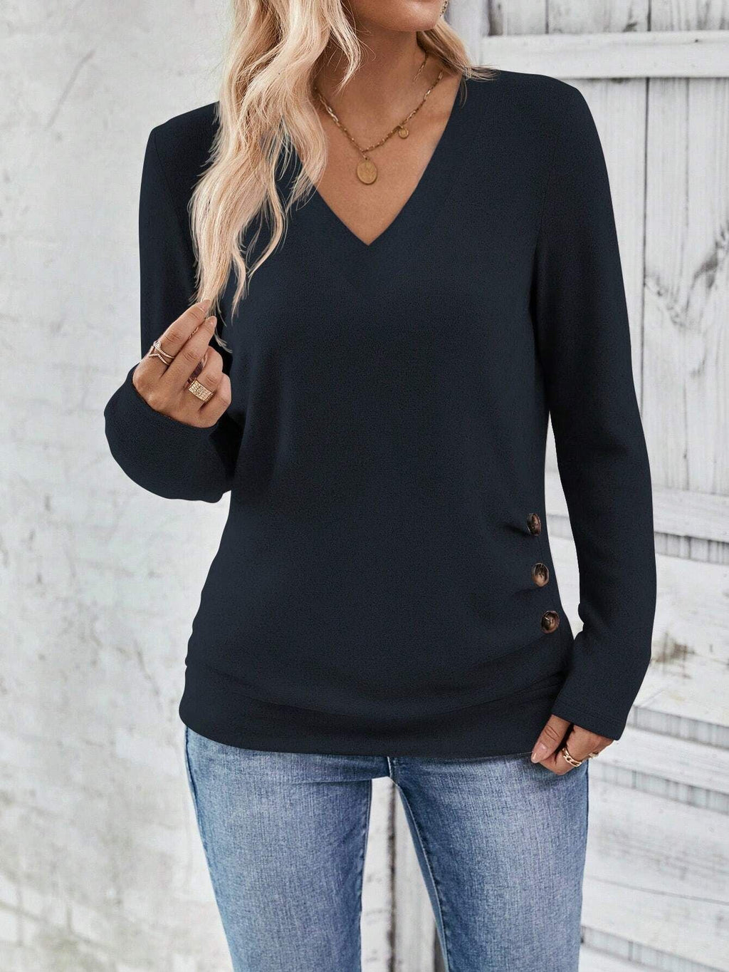 GR | V-Ausschnitt Pullover