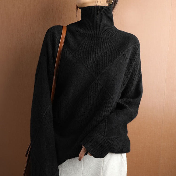 GR | Eleganter Rollkragenpullover