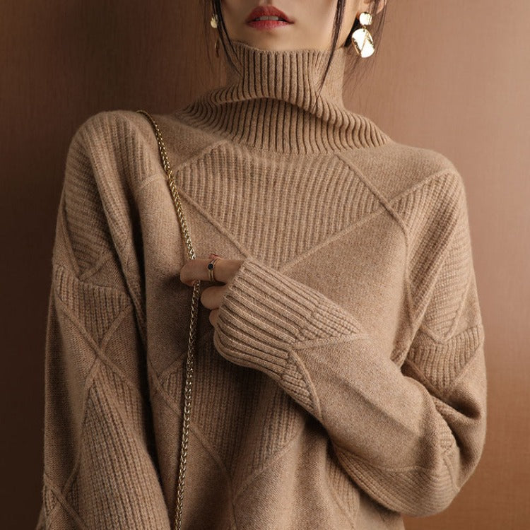GR | Eleganter Rollkragenpullover