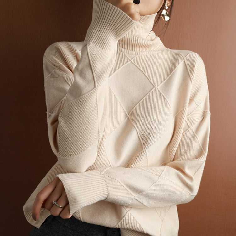 GR | Eleganter Rollkragenpullover